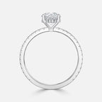 Unique Round Cut Pave set Diamond Ring