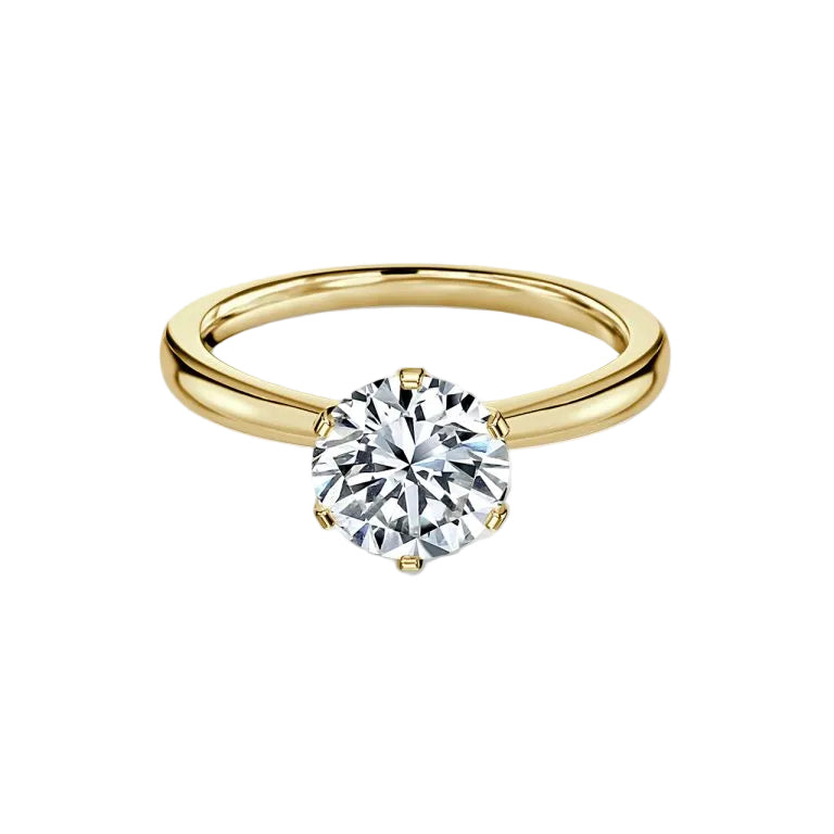 Round Cut VVS Engagement Ring