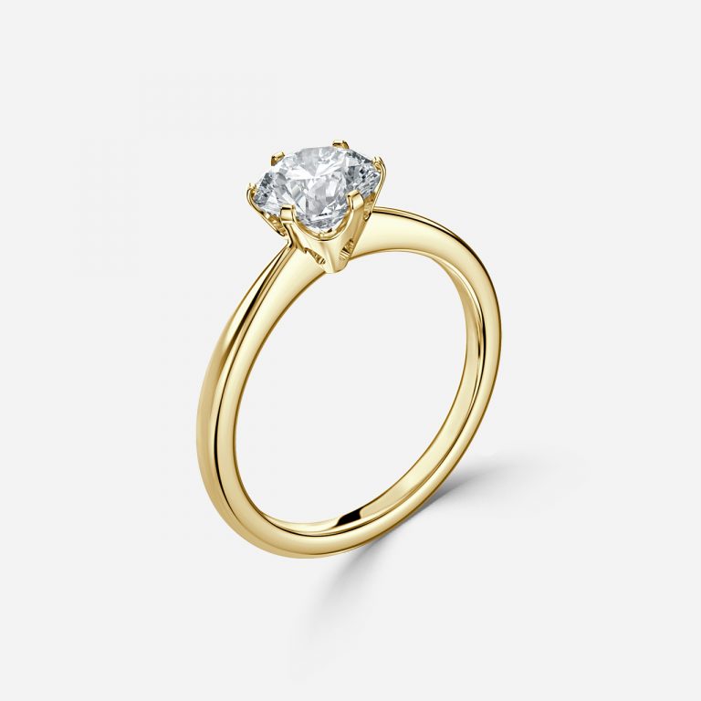 Round Cut VVS Engagement Ring
