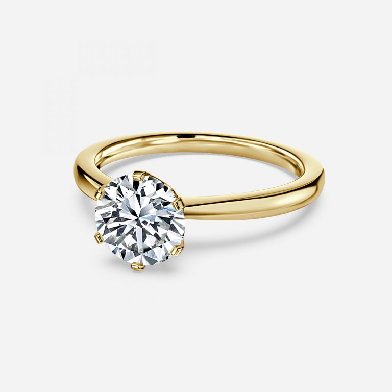 Round Cut VVS Engagement Ring
