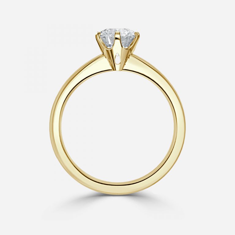 Round Cut VVS Engagement Ring