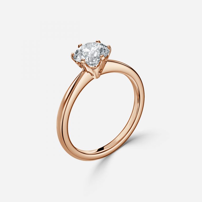 Round Cut VVS Engagement Ring