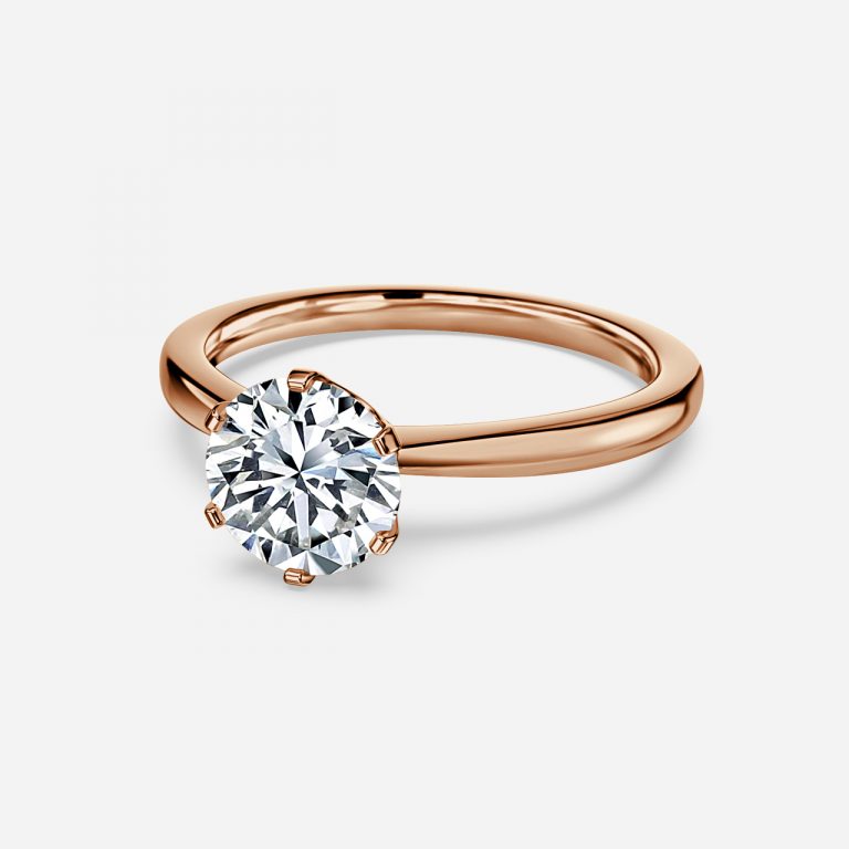 Round Cut VVS Engagement Ring