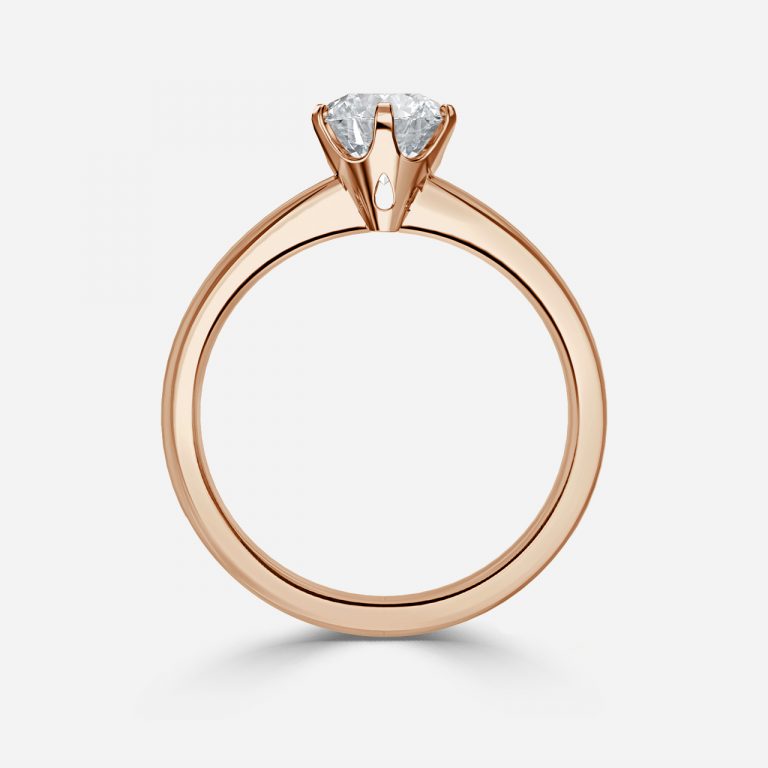 Round Cut VVS Engagement Ring
