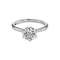 Round Cut VVS Engagement Ring