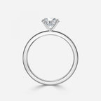 Round Cut Free Style Engagement Ring