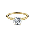 Round Cut Free Style Engagement Ring