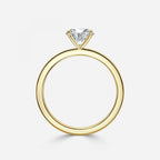 Round Cut Free Style Engagement Ring