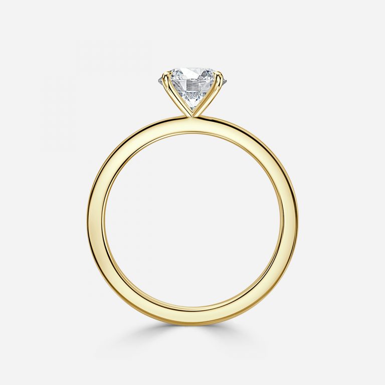 Round Cut Free Style Engagement Ring