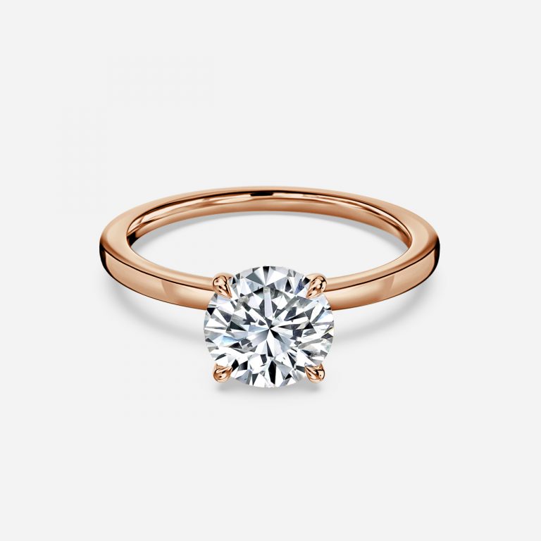 Round Cut Free Style Engagement Ring