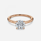 Round Cut Free Style Engagement Ring