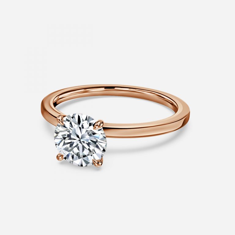Round Cut Free Style Engagement Ring