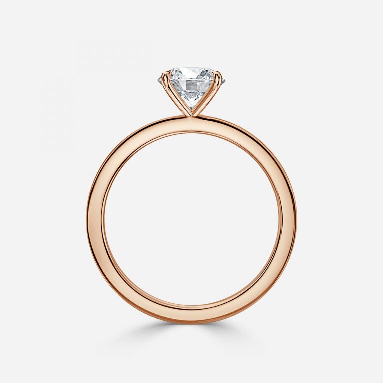 Round Cut Free Style Engagement Ring