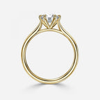 Round Pave Set Engagement Ring