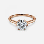 Round Pave Set Engagement Ring