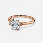 Round Pave Set Engagement Ring