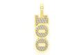 100 Number Moissanite Pendant - 0.40 CTW