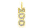 100 Number Moissanite Pendant - 0.40 CTW