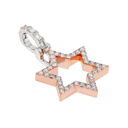 Custom Star Diamond Pendant - 1.51 CTW