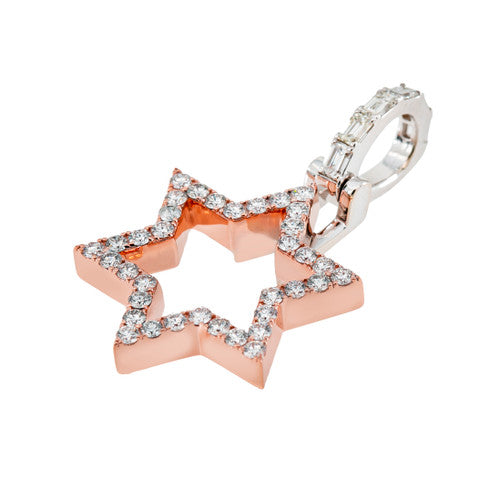 Custom Star Diamond Pendant - 1.51 CTW