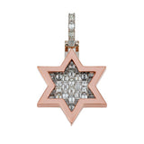 Emerald Natural Diamond Star Pendant