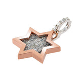 Emerald Natural Diamond Star Pendant