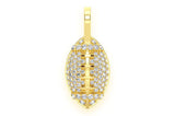 Iced Out American Football 14K Pendant