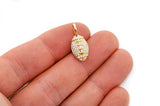 Iced Out American Football 14K Pendant