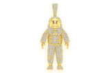 Natural VVS Astronaut Charm Pendant
