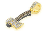 Icy Lab Grown Diamond Axe Pendant