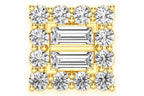 Baguette Square Pendant 10K Solid Gold - 0.50 CTW