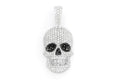 Baguette Diamond Skull Pendant - 6.00 CTW
