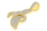 Custom Banana Peel Emoji Diamond Charm