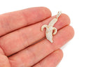 Banana Peel Diamond Pendant 14K Solid Gold - 1.20 CTW