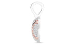 10K Gold Diamond Baseball Pendant - 1.00 CTW