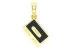 Custom Black Diamond Cassette Tape Pendant - 0.5 CTW