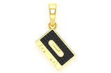 Custom Black Diamond Cassette Tape Moissanite Charm