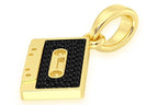 Custom Black Diamond Cassette Tape Pendant - 0.5 CTW