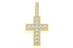 Custom Border Cross Diamond Pendant - 1.4 CTW