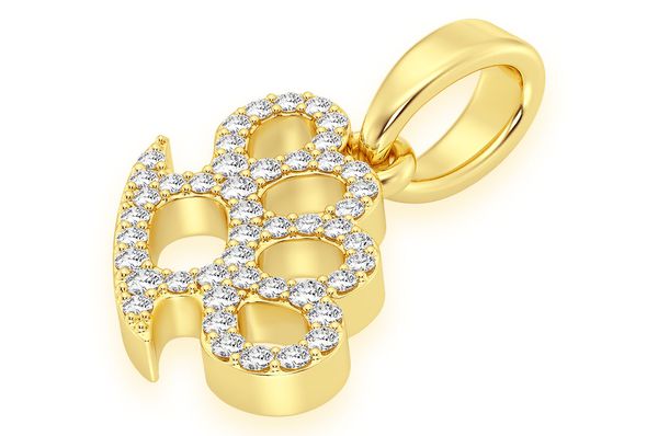 Iced out Knuckle Angled Pendant