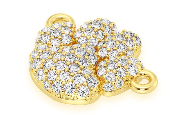 Bubbly Dog Paw Diamond VVS Pendant - 0.35 CTW