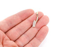 Butcher's Knife Diamond Pendant 14K Solid Gold - 0.35 CTW