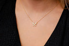 Baguette Diamond Butterfly Pendant in 10K Gold - 0.33 CTW