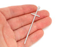 Cross Diamond Pendant Iced-Out Gold Cross Necklace - 1.25?CTW