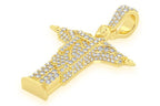 Christ The Redeemer Diamond Pendant 14K Solid Gold - 1.10 CTW