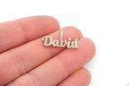 Custom Script Letter Diamond Pendant 14K Solid Gold - 0.50 CTW