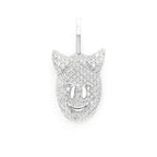Devil Emoji Diamond Pendant 14K Solid Gold - 0.7 CTW