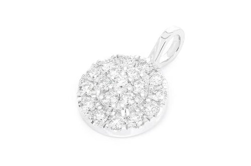 14K Gold Double-Tier Diamond Pendant - 1.75 CTW