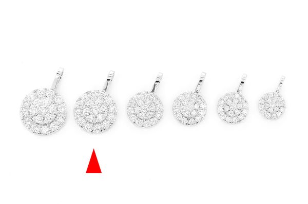 14K Gold Double-Tier Diamond Pendant - 1.75 CTW
