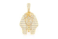 Pharaoh Diamond Pendant 14K Solid Gold - 2.00 CTW